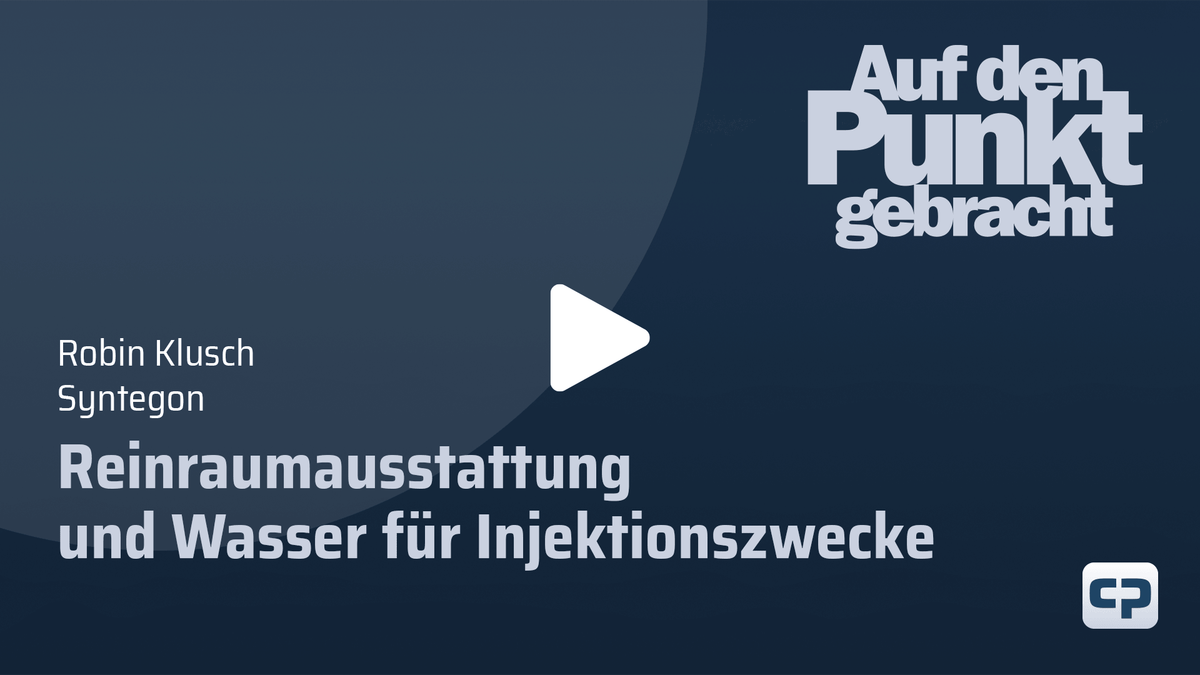 Auf den Punkt gebracht mit Syntegon
